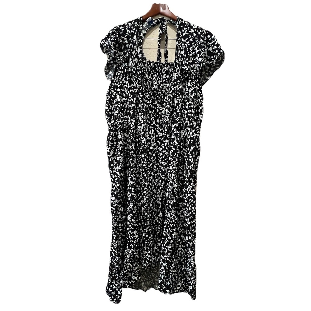 Old Navy Dress Mini Flutter Bloomcore Floral 4X Boho Prairie Vacation Beach - Picture 2 of 10